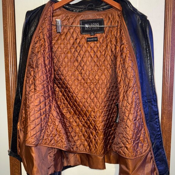 Wilsons Leather Pelle Studio With Removable Thinslate Ultra Insulate Vest Sz Lg - Picture 14 of 16